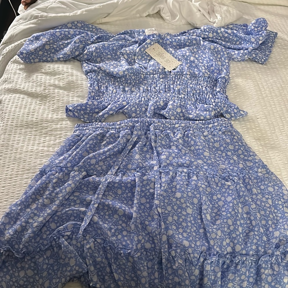 Sienna sky skirt set